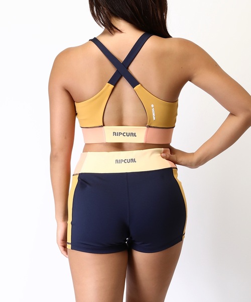 【セール】【RIPCURL（リップカール）】レディースクロップトップ ブラトップ フィットネス ヨガ MIRAGE ALOE CROP（その他アンダーウェア/インナー）｜RIP CURL（リップカール）