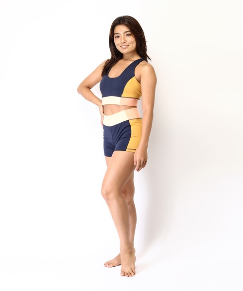 【セール】【RIPCURL（リップカール）】レディースクロップトップ ブラトップ フィットネス ヨガ MIRAGE ALOE CROP（その他アンダーウェア/インナー）｜RIP CURL（リップカール）