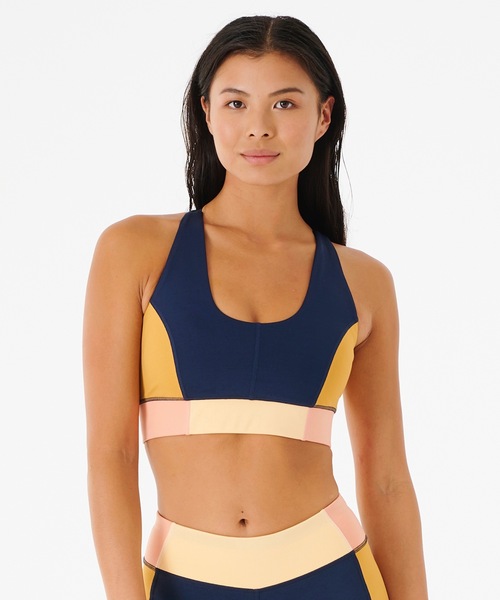 【セール】【RIPCURL（リップカール）】レディースクロップトップ ブラトップ フィットネス ヨガ MIRAGE ALOE CROP（その他アンダーウェア/インナー）｜RIP CURL（リップカール）