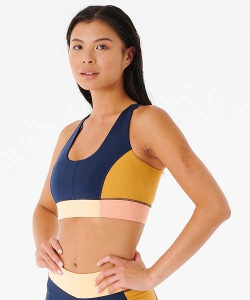 【セール】【RIPCURL（リップカール）】レディースクロップトップ ブラトップ フィットネス ヨガ MIRAGE ALOE CROP（その他アンダーウェア/インナー）｜RIP CURL（リップカール）