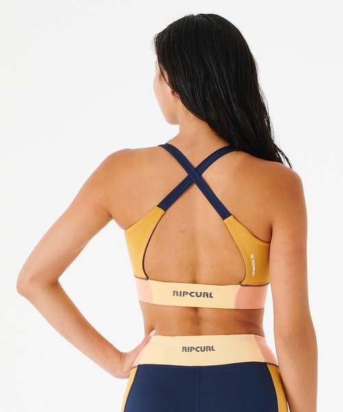 【セール】【RIPCURL（リップカール）】レディースクロップトップ ブラトップ フィットネス ヨガ MIRAGE ALOE CROP（その他アンダーウェア/インナー）｜RIP CURL（リップカール）