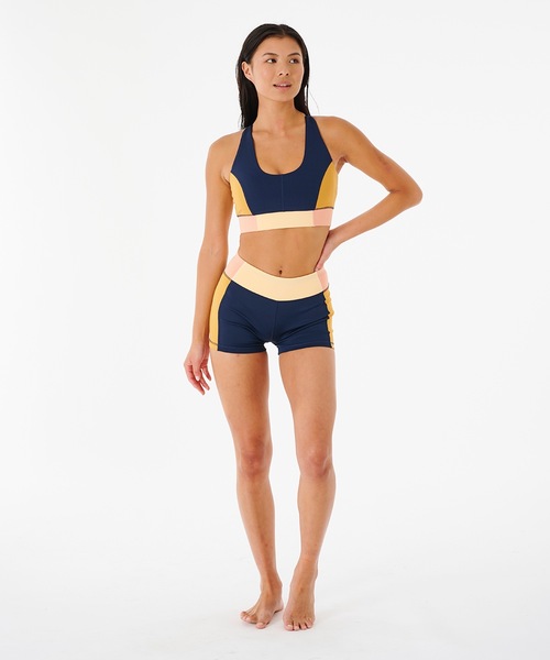 【セール】【RIPCURL（リップカール）】レディースクロップトップ ブラトップ フィットネス ヨガ MIRAGE ALOE CROP（その他アンダーウェア/インナー）｜RIP CURL（リップカール）