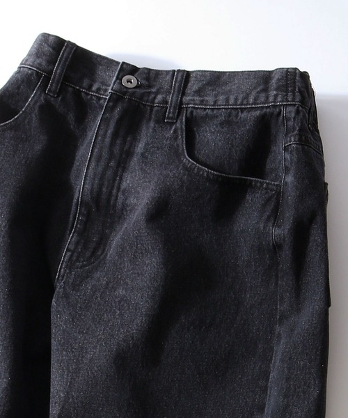 ZIP FIVE（ジップファイブ）の「【ZIP FIVE】ヴィンテージ ワイドデニムパンツ/vintage wide denim pants（デニムパンツ・メンズ・ネイビー/ケミカルウォッシュ/ブラック/サックスブルー/グレー・MEDIUM/LARGE/X-LARGE）」の21枚目の写真