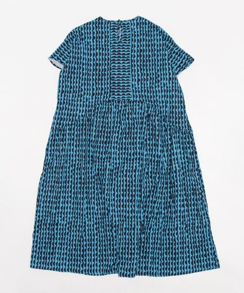 VitaFelice（ヴィータフェリーチェ）の「大人可愛いプリント柄レディースワンピース（ワンピース・レディース・ブラック/ブルー・FREE）」の13枚目の写真