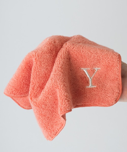 BIRTHDAY BAR（バースデイバー）の「アルファベット刺繍タオルハンカチ（ハンカチ/ハンドタオル・レディース・コーラルピンク/シャーベット・A/H/K/R/Y/T/S/M）」の12枚目の写真