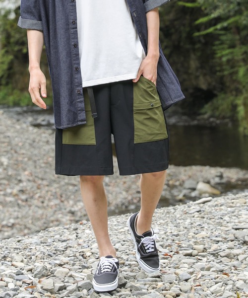 n'OrLABEL(ノアールレーベル)の「【機能素材】『ハレアメ撥水ハーフパンツ』(その他パンツ・メンズ・ベージュ/ブラック/グレイッシュブルー・M/L/XL)」の12枚目の写真
