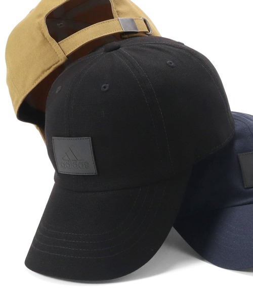 adidas（アディダス）の「アディダスキャップ ダック レザーパッチ ONSPOTZ別注（キャップ・メンズ・ブラック/ネイビー/ベージュ・FREE）」の2枚目の写真