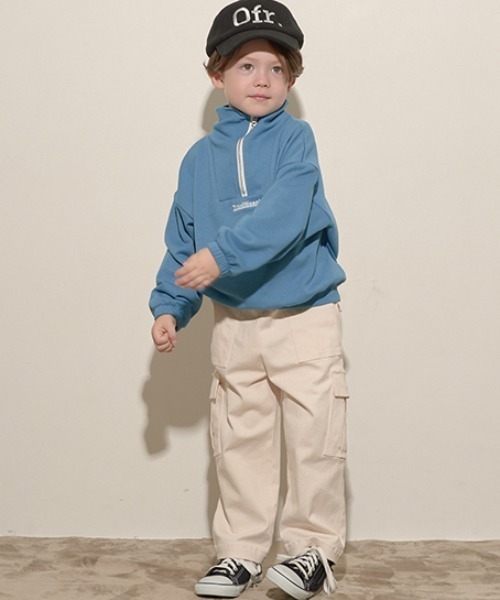 b・ROOM（ビールーム）の「ワイドカーゴパンツ（その他パンツ・キッズ・ベージュ/ブラック/アイボリー/カーキ・110cm/120cm/130cm/100cm/140cm/150cm）」の9枚目の写真