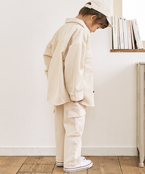 b・ROOM（ビールーム）の「ワイドカーゴパンツ（その他パンツ・キッズ・ベージュ/ブラック/アイボリー/カーキ・110cm/120cm/130cm/100cm/140cm/150cm）」の10枚目の写真