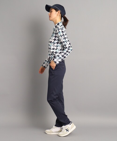 adabat（アダバット）の「◆【UVカット/吸水速乾/遮熱】千鳥デザイン 長袖ポロシャツ（ポロシャツ・レディース・サックスブルー系/ライトグレー系/ホワイト系1・38/42/40/36）」の22枚目の写真