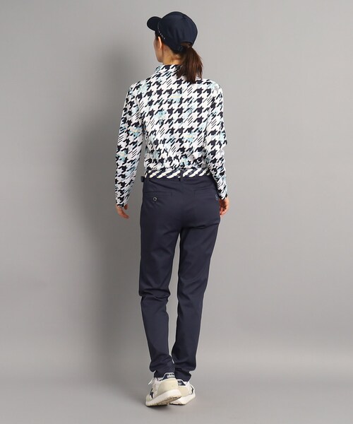 adabat（アダバット）の「◆【UVカット/吸水速乾/遮熱】千鳥デザイン 長袖ポロシャツ（ポロシャツ・レディース・サックスブルー系/ライトグレー系/ホワイト系1・38/42/40/36）」の21枚目の写真