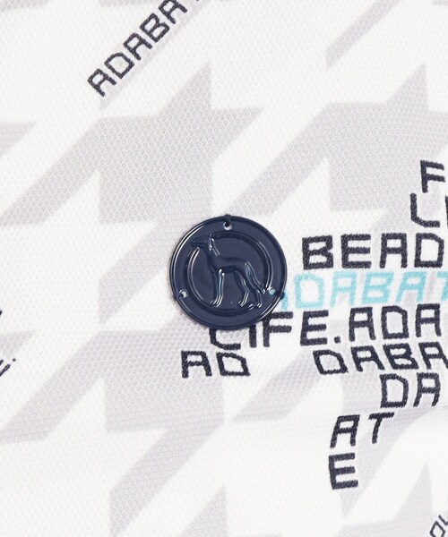 adabat（アダバット）の「◆【UVカット/吸水速乾/遮熱】千鳥デザイン 長袖ポロシャツ（ポロシャツ・レディース・サックスブルー系/ライトグレー系/ホワイト系1・38/42/40/36）」の17枚目の写真