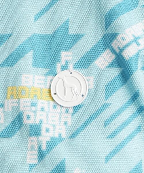 adabat（アダバット）の「◆【UVカット/吸水速乾/遮熱】千鳥デザイン 長袖ポロシャツ（ポロシャツ・レディース・サックスブルー系/ライトグレー系/ホワイト系1・38/42/40/36）」の7枚目の写真