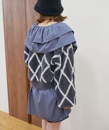 MAJESTIC LEGON | ダイヤ柄シャギーニットカーディガン(カーディガン/ボレロ)