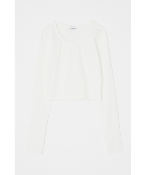 LAGUA GEM(ラグアジェム)の「【追加生産】LAGUA LOGO リブトップス 23A(Tシャツ/カットソー・レディース・チャコールグレー/ネイビー/ホワイト/カーキ/杢グレー・FREE)」の12枚目の写真