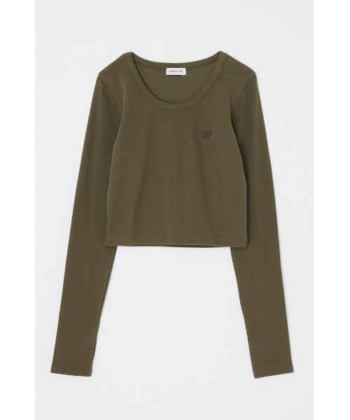 LAGUA GEM(ラグアジェム)の「【追加生産】LAGUA LOGO リブトップス 23A(Tシャツ/カットソー・レディース・チャコールグレー/ネイビー/ホワイト/カーキ/杢グレー・FREE)」の10枚目の写真