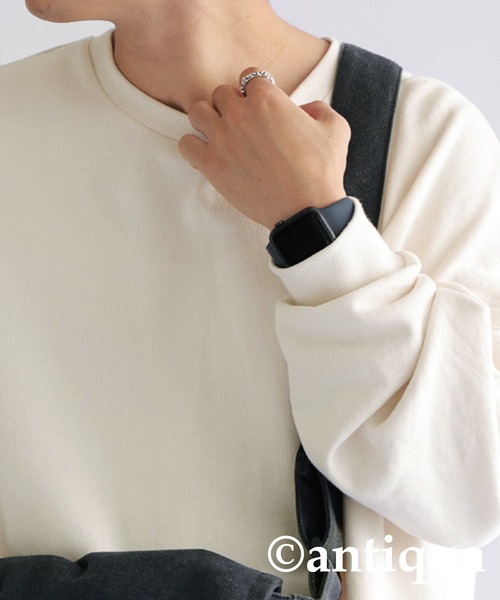 antiqua(アンティカ)の「綿100%裏毛プルオーバー(スウェット・レディース・ネイビー/グレー/アイボリー/レッド/パープル/ブラック/グリーン・L/XL/M/L)」の14枚目の写真