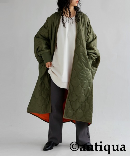 antiqua(アンティカ)の「綿100%裏毛プルオーバー(スウェット・レディース・ネイビー/グレー/アイボリー/レッド/パープル/ブラック/グリーン・L/XL/M/L)」の11枚目の写真