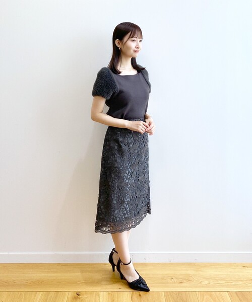 新品◆完売FRAMeWORK追加・洗濯機洗い可能≫フルニードルタイトスカート36 完売】FRAMeWORK追加・洗濯機洗い可能≫フルニードルタイト