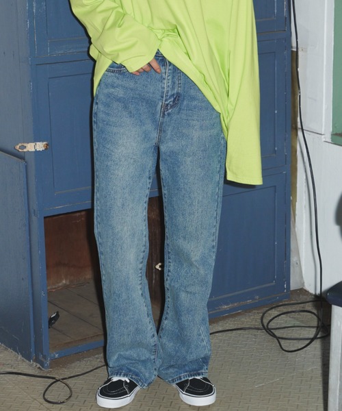 Auntie Rosa Holiday（アンティローザホリデー）の「ハイライズフレアデニム / サイズ展開あり（デニムパンツ・レディース・ブルー・SMALL/MEDIUM/LARGE）」の3枚目の写真