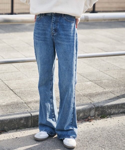 Auntie Rosa Holiday（アンティローザホリデー）の「ハイライズフレアデニム / サイズ展開あり（デニムパンツ・レディース・ブルー・SMALL/MEDIUM/LARGE）」の22枚目の写真