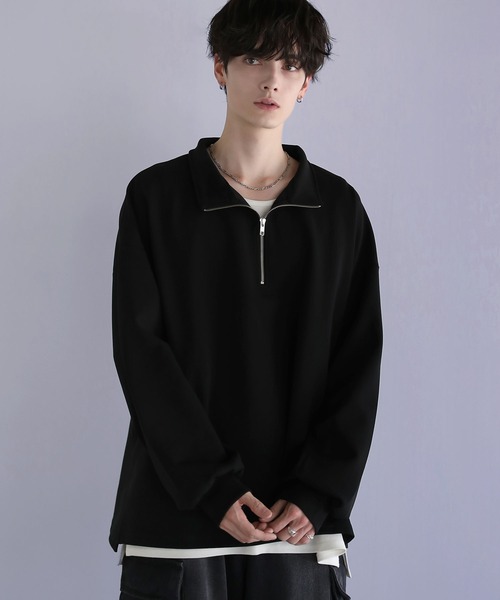 サイドスリットコットンポンチ/フェイクスウェードビッグ