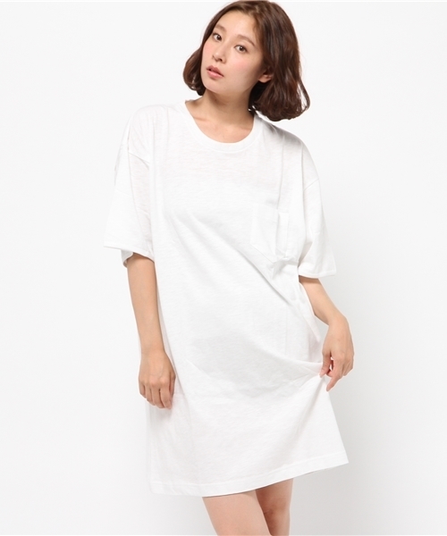 CIAOPANIC（チャオパニック）の「【Ciaopanic】　粗挽き杢ワンピース（ワンピース・レディース・チャコールグレー/グレー/アイボリー・FREE）」の2枚目の写真