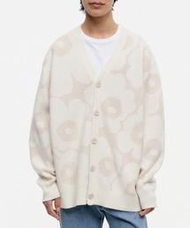 希少✨marimekko ウニッコ XL ピンク グレー 長袖カーディガン org.jpg