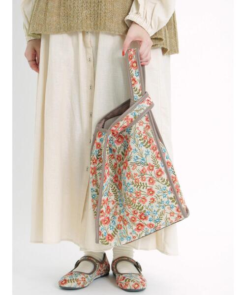 Samansa Mos2(サマンサ モスモス)の「ゴブランマルシェバッグ(ハンドバッグ・レディース・ベージュ/ブラック・F)」の15枚目の写真