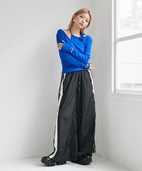 VeLV（ヴェルヴ）の「NECK STRAP TOPS  ネックストラップトップス（Tシャツ/カットソー・レディース・ブルー/ブラック・FREE）」の20枚目の写真