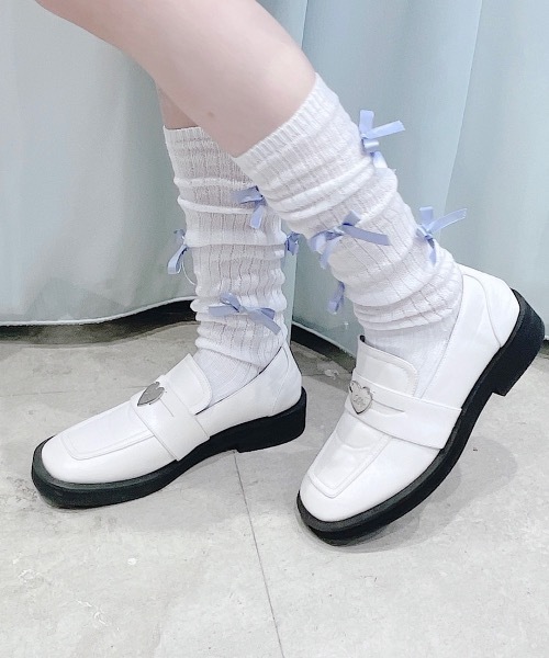lilLilly（リルリリー）の「ハートコインローファー（ローファー・レディース・ホワイト/ブラック/ピンク・LARGE/SMALL/MEDIUM/X-LARGE）」の18枚目の写真