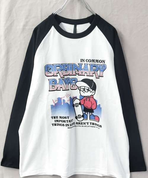 Starting Over（スターティングオーバー）の「ラグランロングスリーブ長袖Tシャツ/レディース メンズ（Tシャツ/カットソー・メンズ・ホワイト系その他/グレー系その他2/アッシュグレー/ホワイト/ベージュ系その他/ホワイト系その他2/ベージュ系その他2/グレー系その他/ベージュ・L/M/XL）」の4枚目の写真
