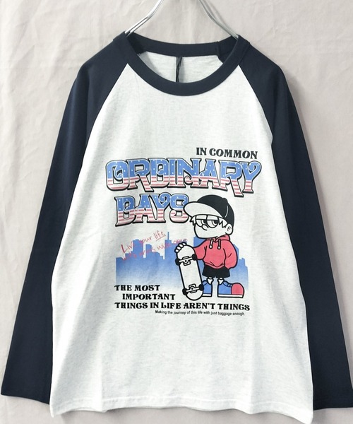 Starting Over（スターティングオーバー）の「ラグランロングスリーブ長袖Tシャツ/レディース メンズ（Tシャツ/カットソー・メンズ・ホワイト系その他/グレー系その他2/アッシュグレー/ホワイト/ベージュ系その他/ホワイト系その他2/ベージュ系その他2/グレー系その他/ベージュ・L/M/XL）」の7枚目の写真
