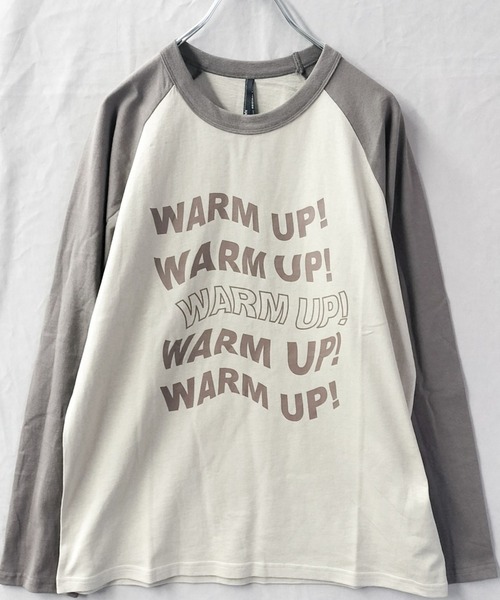Starting Over（スターティングオーバー）の「ラグランロングスリーブ長袖Tシャツ/レディース メンズ（Tシャツ/カットソー・メンズ・ホワイト系その他/グレー系その他2/アッシュグレー/ホワイト/ベージュ系その他/ホワイト系その他2/ベージュ系その他2/グレー系その他/ベージュ・L/M/XL）」の2枚目の写真