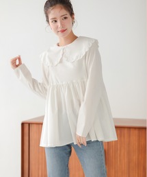 【新品タグ付き】fit moreフィットモア　カットワークレースドルマンブラウス saayaコラボ！カットワークレースドルマンブラウス【宅配便