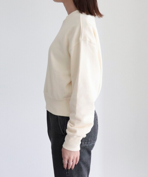 fredy emue（フレディエミュ）の「ちびロゴ裏毛プルオーバー（スウェット・レディース・チャコールグレー/アイボリー/ベビーピンク・38）」の12枚目の写真