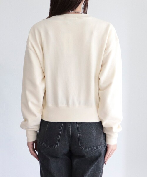 fredy emue（フレディエミュ）の「ちびロゴ裏毛プルオーバー（スウェット・レディース・チャコールグレー/アイボリー/ベビーピンク・38）」の13枚目の写真