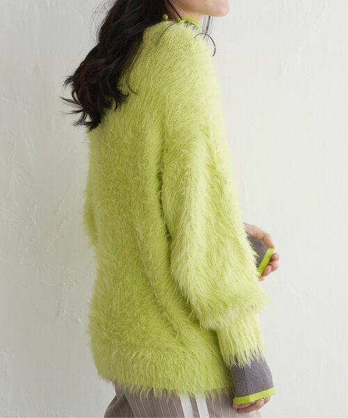 VENCEEXCHANGE（ヴァンスエクスチェンジ）の「フェイクフェザー天竺プルオーバー（ニット/セーター・レディース・ネイビー/チャコールグレー/グレー/イエロー/ホワイト・FREE）」の11枚目の写真