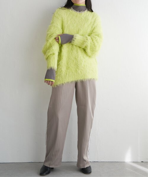 VENCEEXCHANGE（ヴァンスエクスチェンジ）の「フェイクフェザー天竺プルオーバー（ニット/セーター・レディース・ネイビー/チャコールグレー/グレー/イエロー/ホワイト・FREE）」の12枚目の写真