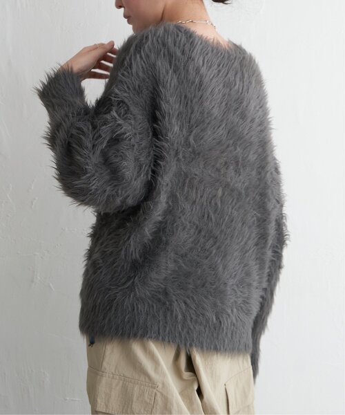 VENCEEXCHANGE（ヴァンスエクスチェンジ）の「フェイクフェザー天竺プルオーバー（ニット/セーター・レディース・ネイビー/チャコールグレー/グレー/イエロー/ホワイト・FREE）」の17枚目の写真