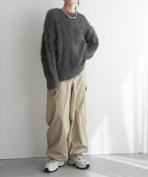 VENCEEXCHANGE（ヴァンスエクスチェンジ）の「フェイクフェザー天竺プルオーバー（ニット/セーター・レディース・ネイビー/チャコールグレー/グレー/イエロー/ホワイト・FREE）」の20枚目の写真