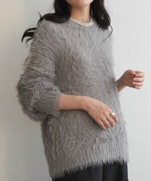 VENCEEXCHANGE | フェイクフェザー天竺プルオーバー(ニット/セーター)