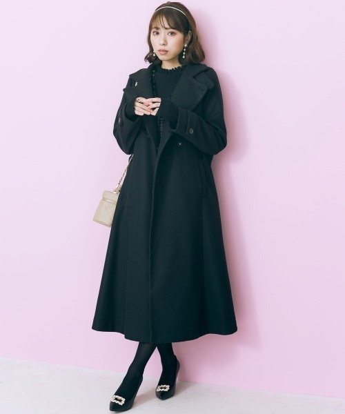 ＜大きいサイズ＞ 2wayカラーロングコート marun（チェスターコート）｜marun（マルン）