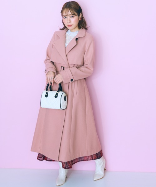 ＜大きいサイズ＞ 2wayカラーロングコート marun（チェスターコート）｜marun（マルン）