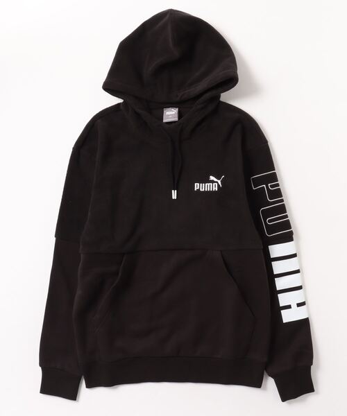 PUMA(プーマ)の「【別注】プーマ PUMA PUMA POWER ウィンタライズド フーディースウ_ 限定コラボ(スウェット・メンズ・バーガンディー/ブラウン/ブラック・3L/L/LL/S/M)」の2枚目の写真