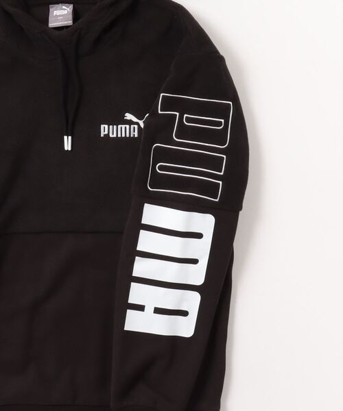 PUMA(プーマ)の「【別注】プーマ PUMA PUMA POWER ウィンタライズド フーディースウ_ 限定コラボ(スウェット・メンズ・バーガンディー/ブラウン/ブラック・3L/L/LL/S/M)」の5枚目の写真