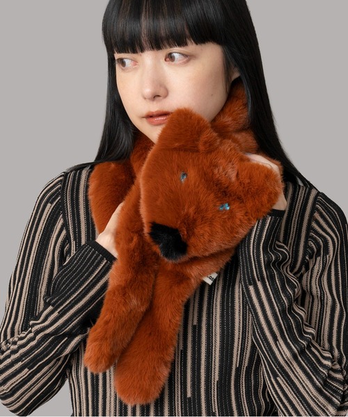 Casselini（キャセリーニ）の「Casselini(キャセリーニ)フェイクフォックスマフラー（マフラー・レディース・ブラウン/グレー/ブラック・FREE）」の18枚目の写真