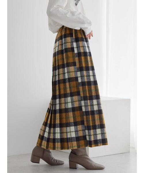 AMERICAN HOLIC(アメリカンホリック)の「【WEB限定】チェックプリーツスカート(スカート・レディース・イエロー/パープル・M/L)」の15枚目の写真