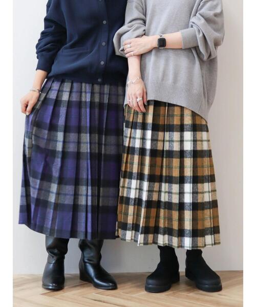 AMERICAN HOLIC(アメリカンホリック)の「【WEB限定】チェックプリーツスカート(スカート・レディース・イエロー/パープル・M/L)」の20枚目の写真