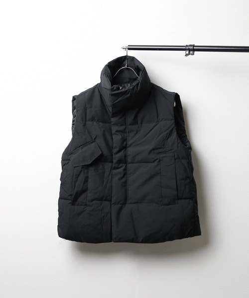 【セール】■lamusant(リラミュゾン)■ スタンドカラーボリューム中綿ベスト フェイクダウン オーバーサイズ（ダウンベスト）｜Lilamusant（リラミュゾン）